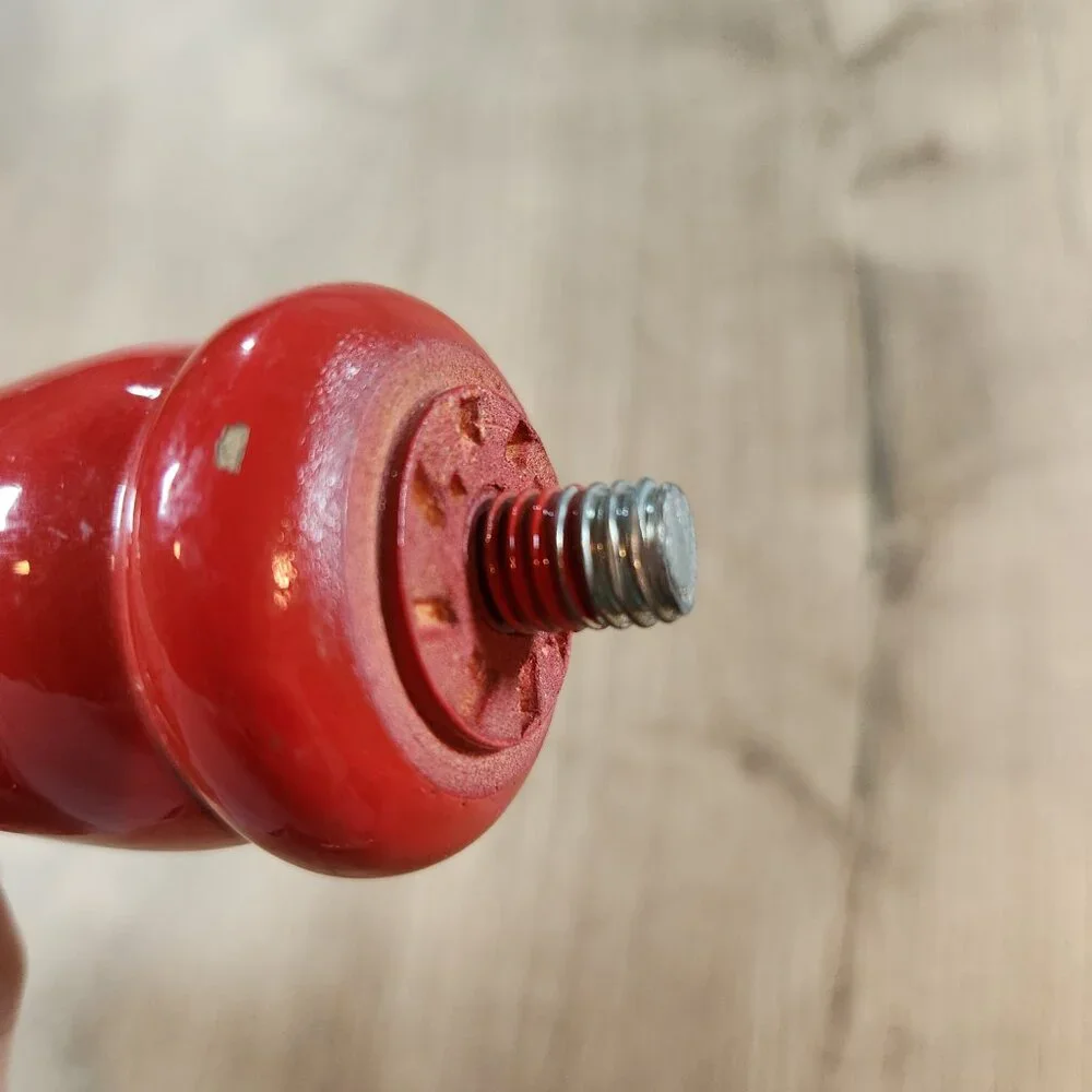 Vintage Geary's Pale Ale Beer Tap Handle Red Wood‎ Maine Craft Brewing Lobster